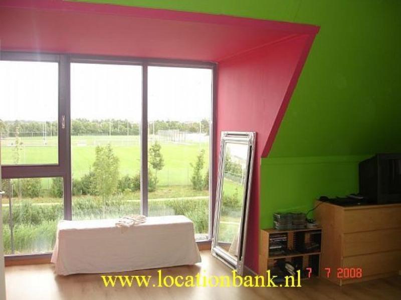 green pink Schlafzimmer
